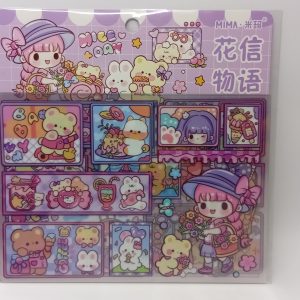 Stickers grande de niña Kawaii de material PVC