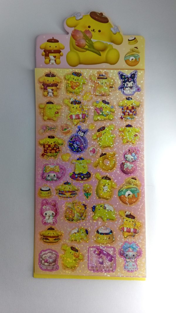 Stickers Holograficos Sanrio "Pompompurin"