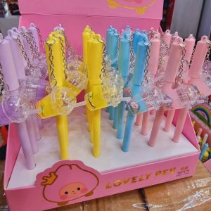 Boligrafos Bubble Tea Transparentes